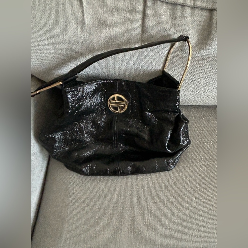 VTG Leather Black Genuine Leather  Shoulder Bag - Picture 6 of 13
